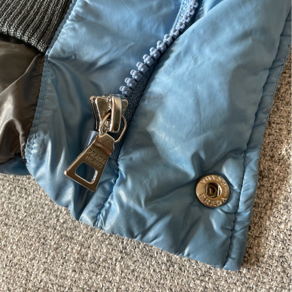 Light Blue Prada Puffer - Picture 5 of 16